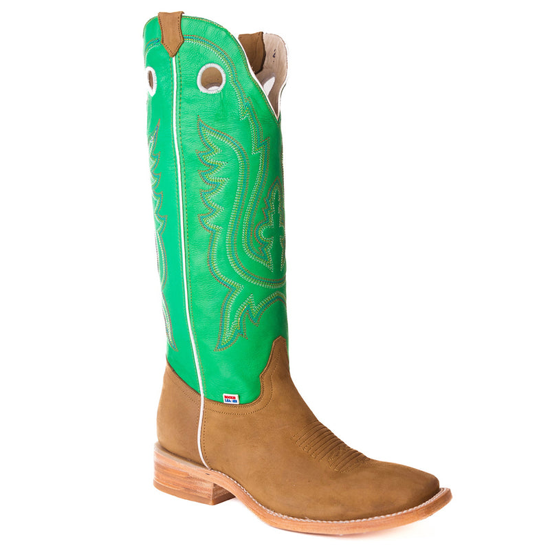 Load image into Gallery viewer, 1107 - RockinLeather Men&#39;s Buckaroo Green Shaft Western Boot
