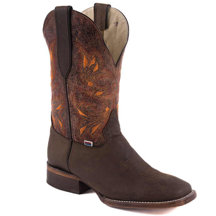 1112 - RockinLeather Men's Crazy Flotter Square Toe Western Boot