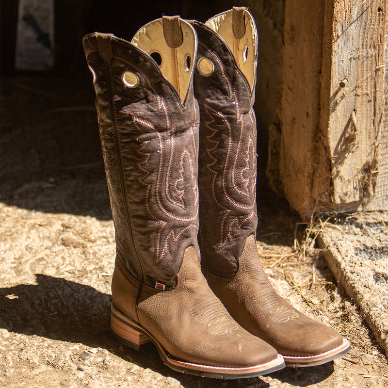 Load image into Gallery viewer, 1121 - RockinLeather Men&#39;s Buckaroo Distressed Brown Western Boot

