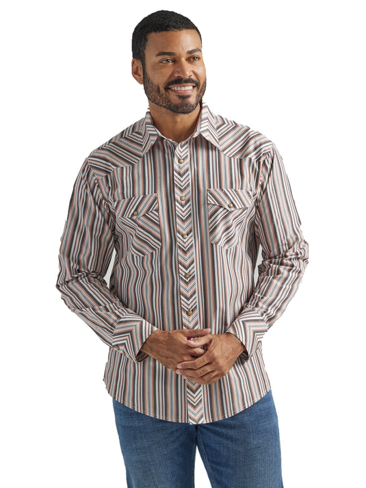 112324691 - Men's Wrangler Silver Edition® Long Sleeve Shirt - Copper