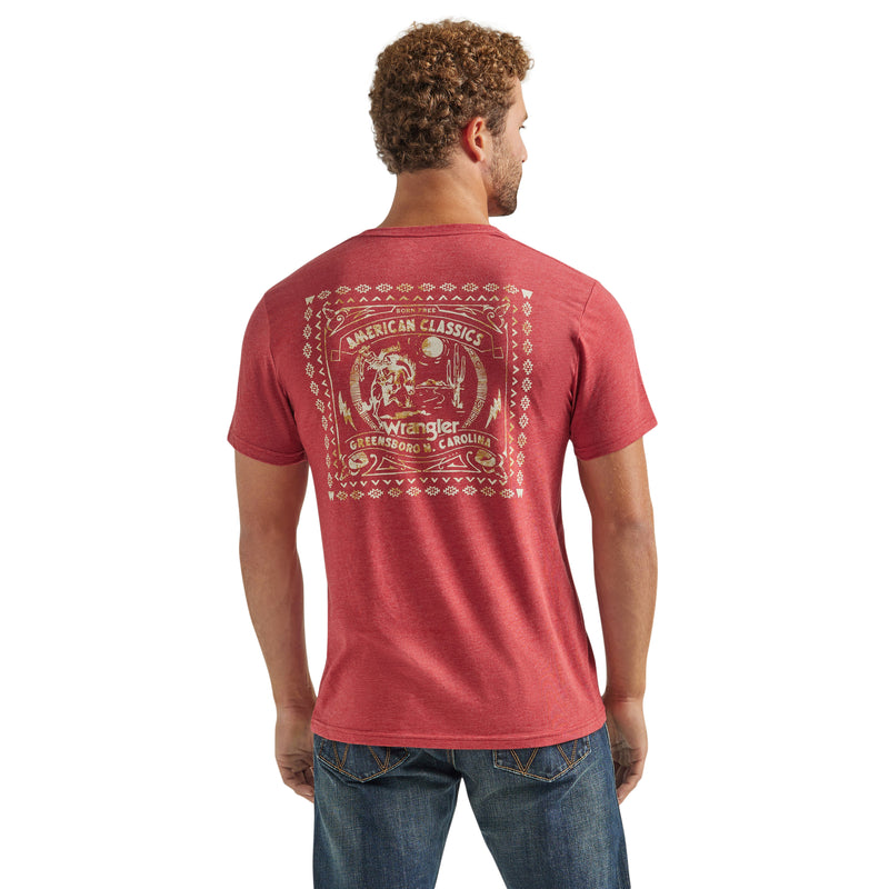 Load image into Gallery viewer, 112339563 - Wrangler® Short Sleeve T-Shirt - Brick Red Heather
