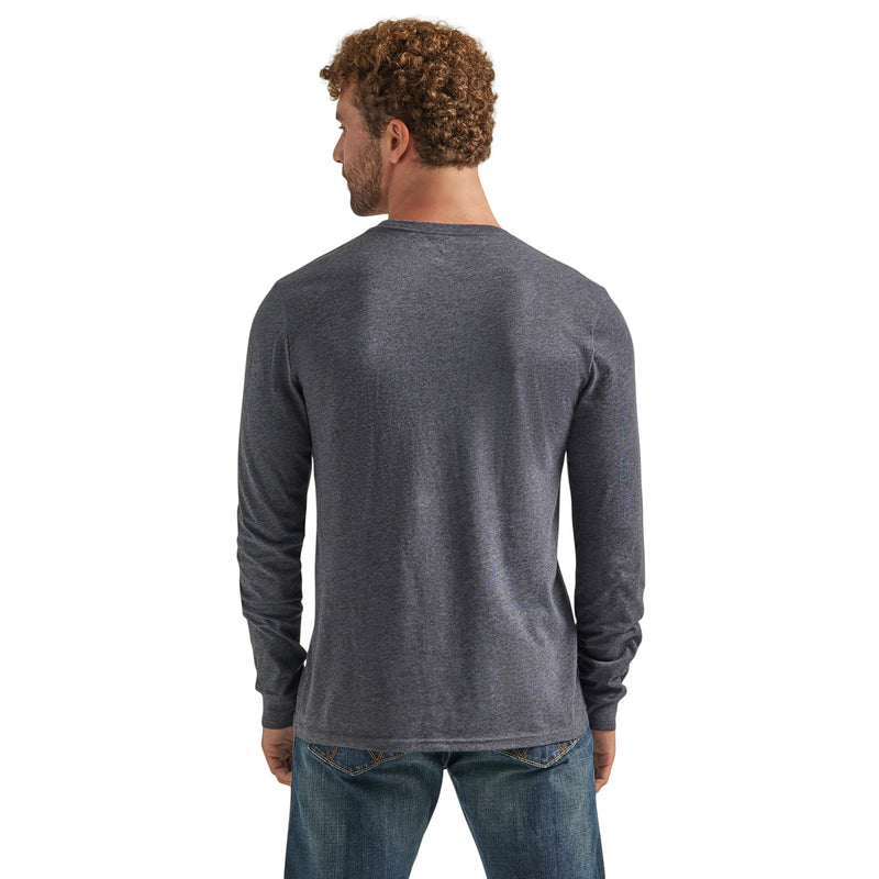 Load image into Gallery viewer, 112339605 - Wrangler® Long Sleeve T-Shirt - Caviar Heather
