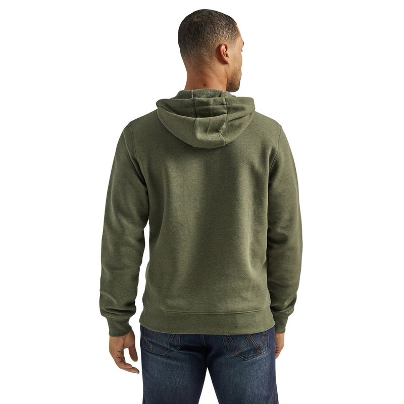 Load image into Gallery viewer, 112339644 - Wrangler Men&#39;s Logo Pullover Hoodie In Deep Depths Heather
