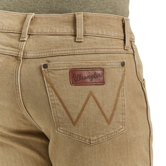 112345014 - Men's Wrangler Color Wash Retro® Slim Fit Straight Leg Jean In Saddle