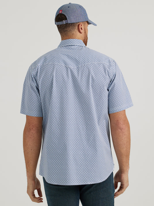 112346043 - Wrangler® 20X® Advanced Comfort Short Sleeve Shirt - Blue