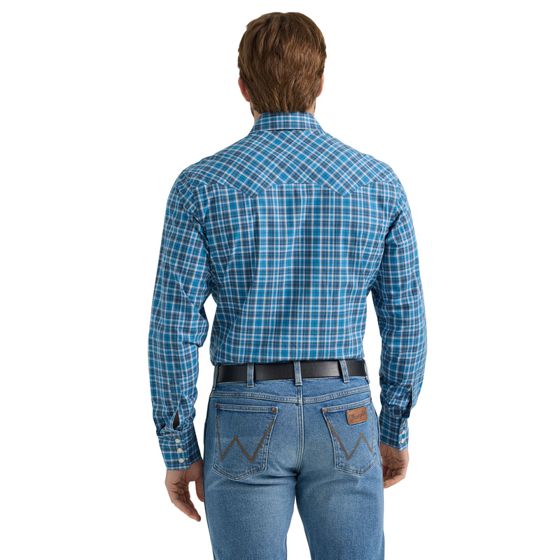 Load image into Gallery viewer, 112351480 - Men&#39;s Wrangler Retro® Long Sleeve Sawtooth Snap Pocket Western Shirt
