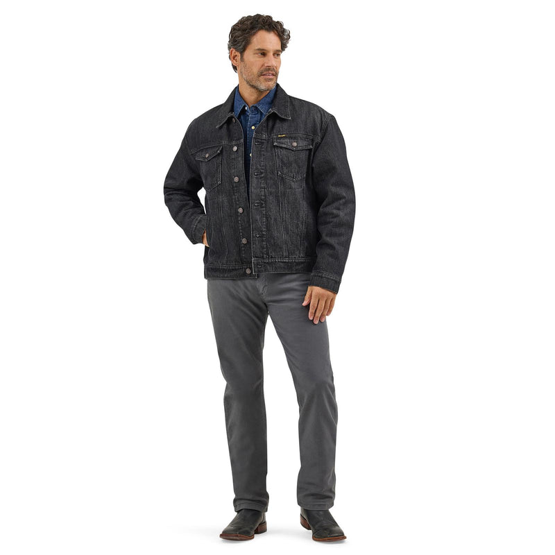 Load image into Gallery viewer, 112367635 - Wrangler® Lined Denim Jacket - Washed Black
