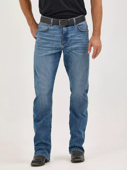 112367677 - Men's Wrangler Retro® Relaxed Fit Bootcut Jean Harris