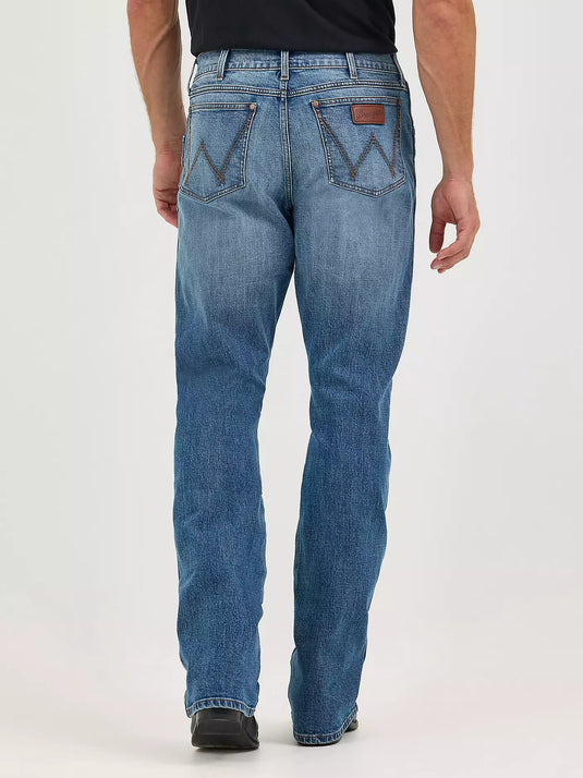 112367677 - Men's Wrangler Retro® Relaxed Fit Bootcut Jean Harris