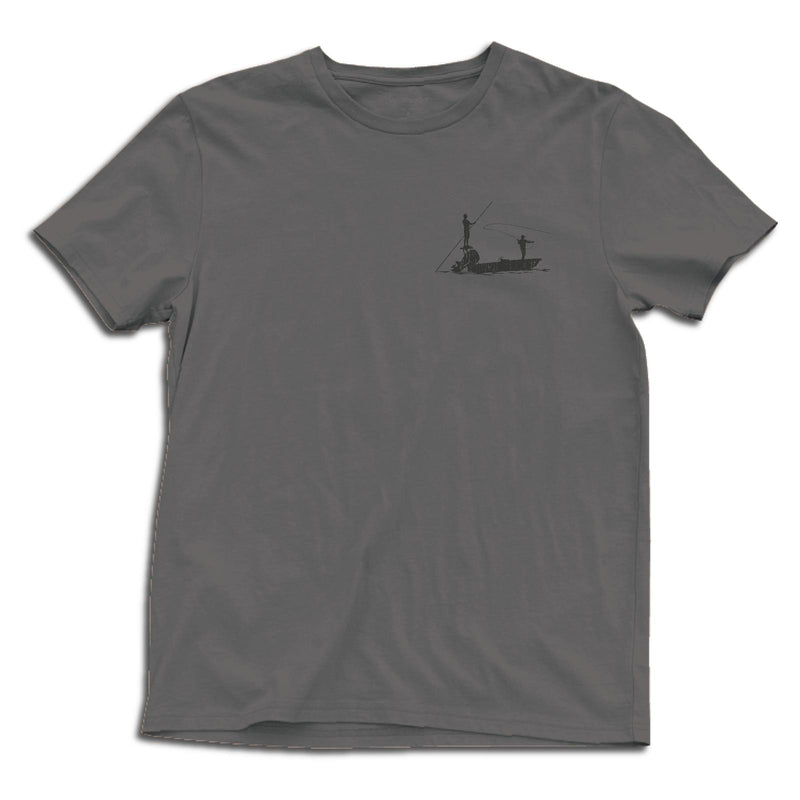 Load image into Gallery viewer, 112368577 - Wrangler Gone Fishing Pewter T Shirt
