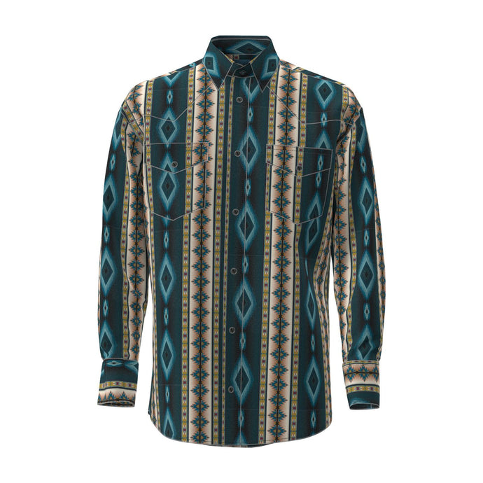 112369467 - Wrangler Checotah® Western Long Sleeve Shirt