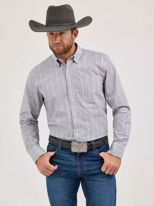 112369538- Wrangler Men's Cody Johnson One Pocket Button Down Shirt