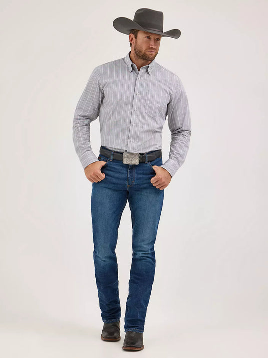 112369538- Wrangler Men's Cody Johnson One Pocket Button Down Shirt