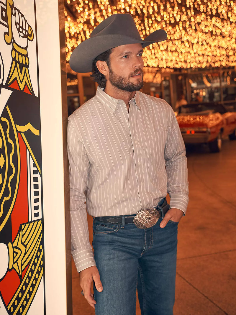 Load image into Gallery viewer, 112369538- Wrangler Men's Cody Johnson One Pocket Button Down Shirt
