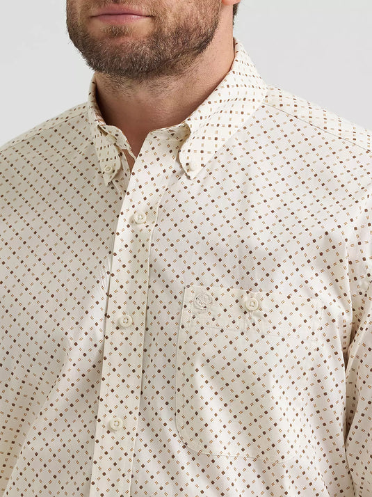 112369563- Wrangler® George Strait™ Long Sleeve Button Down One Pocket Shirt