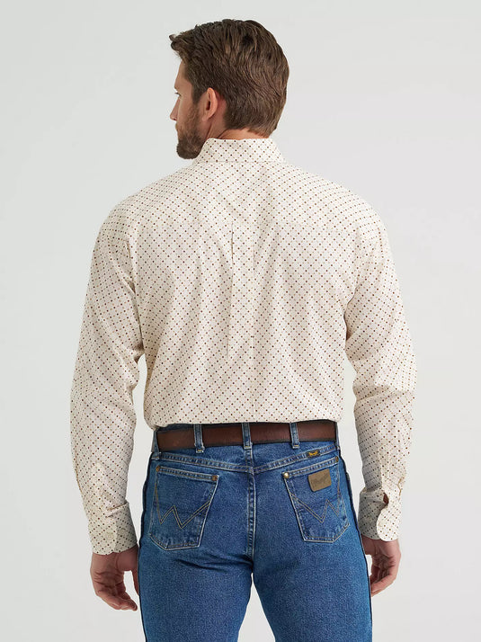 112369563- Wrangler® George Strait™ Long Sleeve Button Down One Pocket Shirt