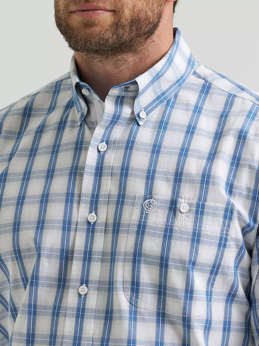 112369573-Wrangler® George Strait™ Long Sleeve Button Down One Pocket Shirt