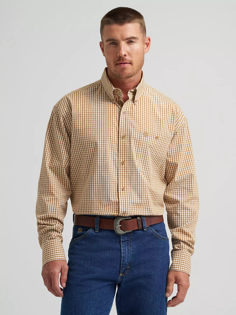 Load image into Gallery viewer, 112369595- Wrangler® George Strait™ Long Sleeve Button Down One Pocket Shirt
