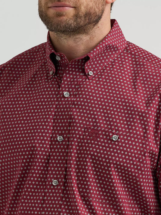 112369639- Wrangler® George Strait™ Long Sleeve Button Down One Pocket Shirt