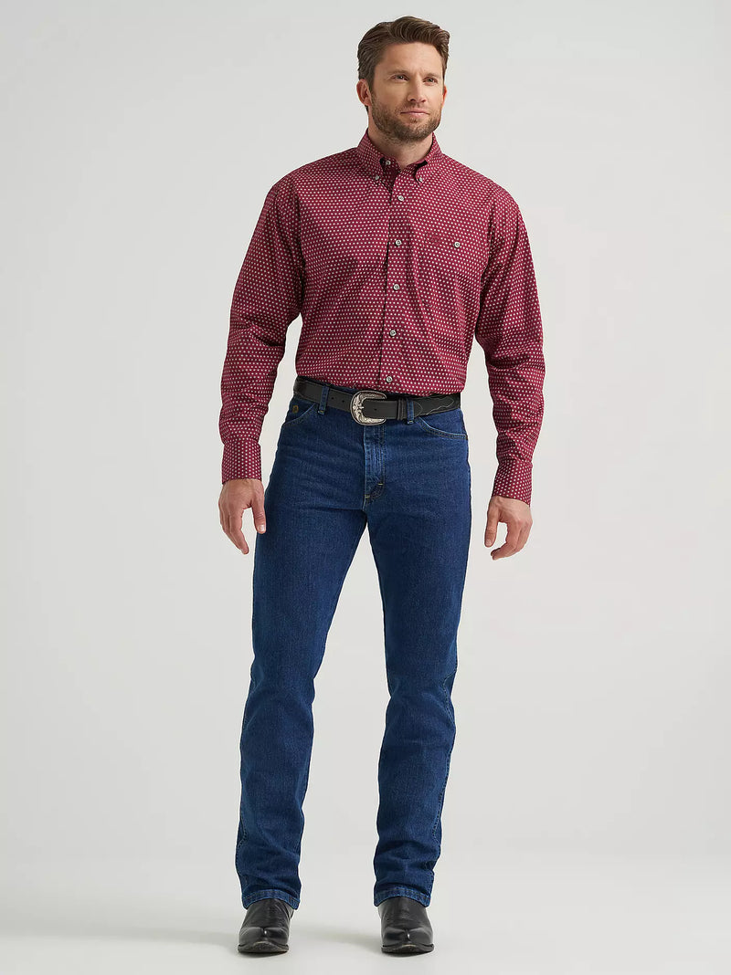 Load image into Gallery viewer, 112369639- Wrangler® George Strait™ Long Sleeve Button Down One Pocket Shirt

