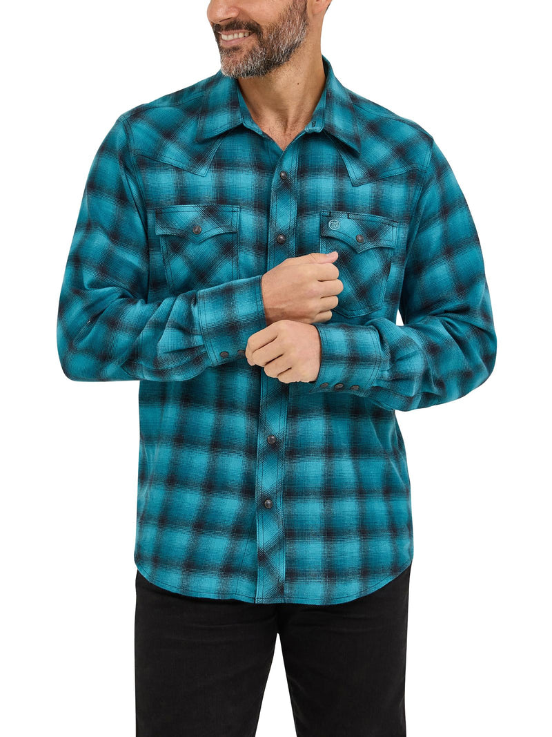 Load image into Gallery viewer, 112370176 - Wrangler Retro® Long Sleeve Flannel Shirt - Modern Fit
