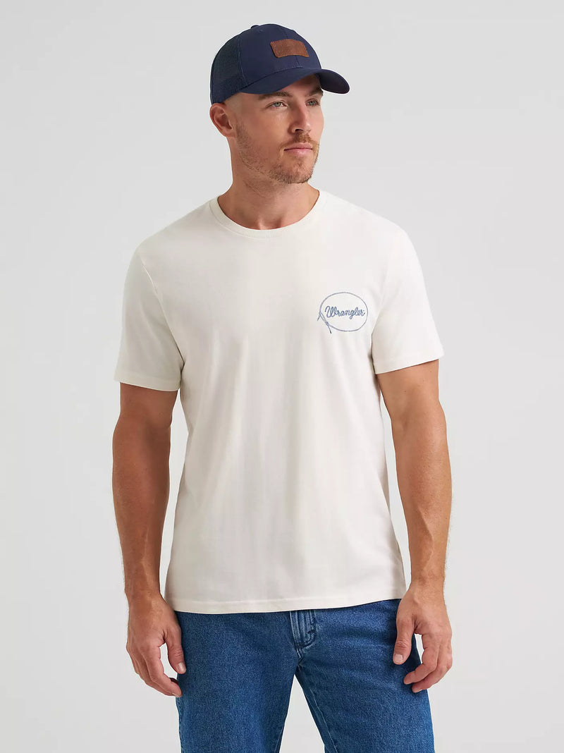 Load image into Gallery viewer, 112372852 - Wrangler Men's Lassoing Cowboy Back Graphic T Shirt
