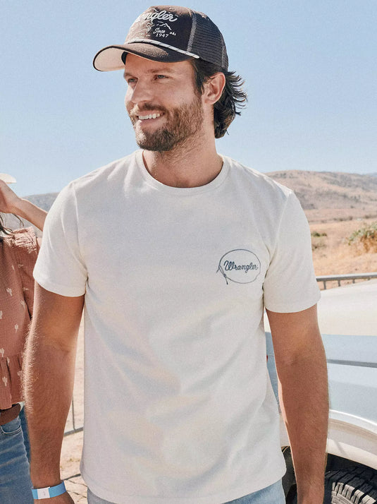 112372852 - Wrangler Men's Lassoing Cowboy Back Graphic T Shirt