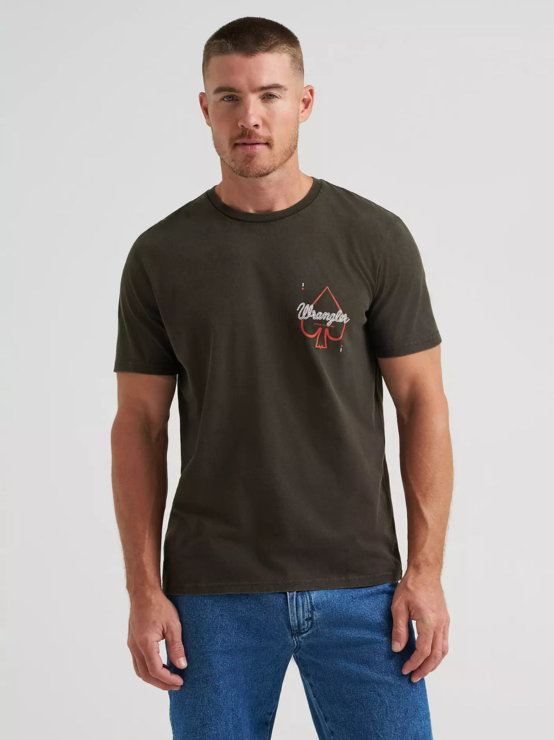 Load image into Gallery viewer, 112372855 - Wrangler Wilder Than Aces Back Graphic T-Shirt
