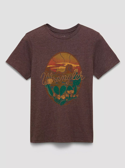 112372971 - Wrangler Women's Cactus Logo Reg Fit Tee