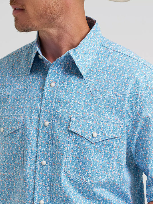 112374284 - Men's 20X® Competition Advanced Comfort Short Sleeve Western Snap Shirt