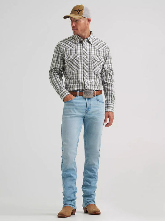 112374292 - Wrangler Men's 20X® Competition Long Sleeve Two Pocket Western Snap Shirt