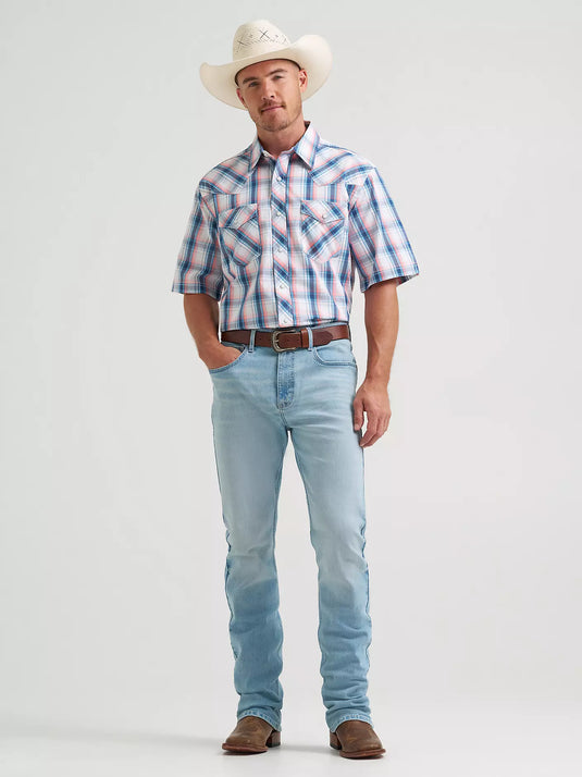 112374295 - Wrangler Men's 20X® Competition Short Sleeve Western Snap Shirt