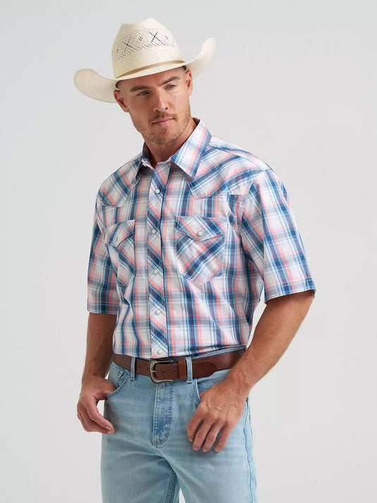 112374295 - Wrangler Men's 20X® Competition Short Sleeve Western Snap Shirt