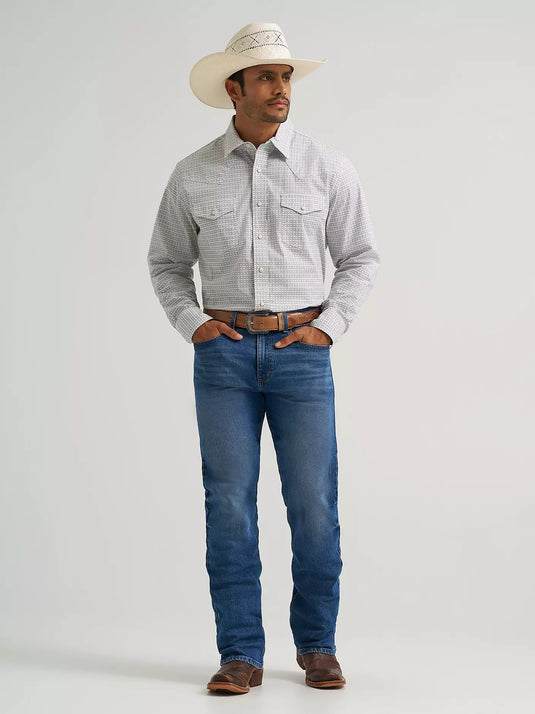 112374296 - Wrangler Men's 20X® Competition Long Sleeve Two Pocket Western Snap Shirt
