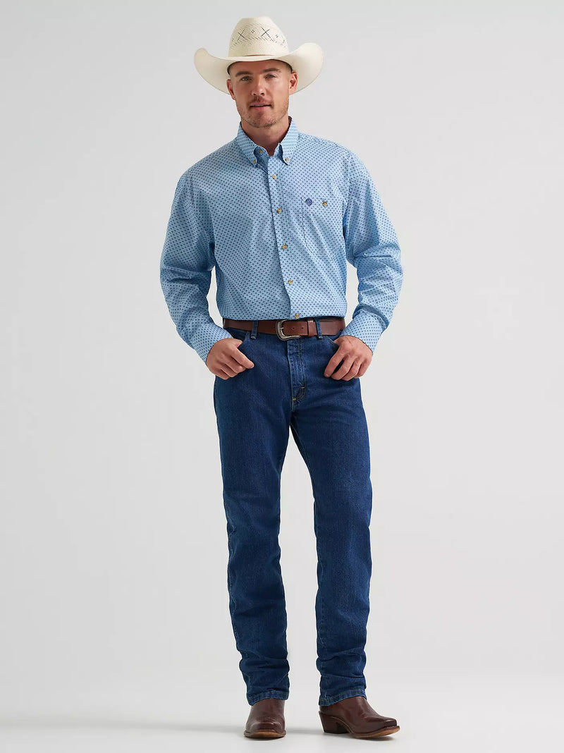 Load image into Gallery viewer, 112374582 - Wrangler® George Strait™ Long Sleeve Button Down One Pocket Shirt

