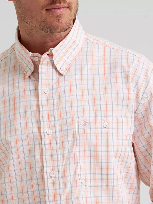 112374610 - Wrangler Men's George Strait™ Long Sleeve Button Down One Pocket Shirt