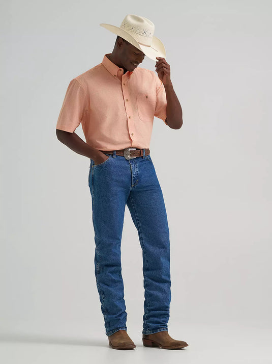 112374611 - Wrangler® George Strait™ Short Sleeve One Pocket Button Down Shirt