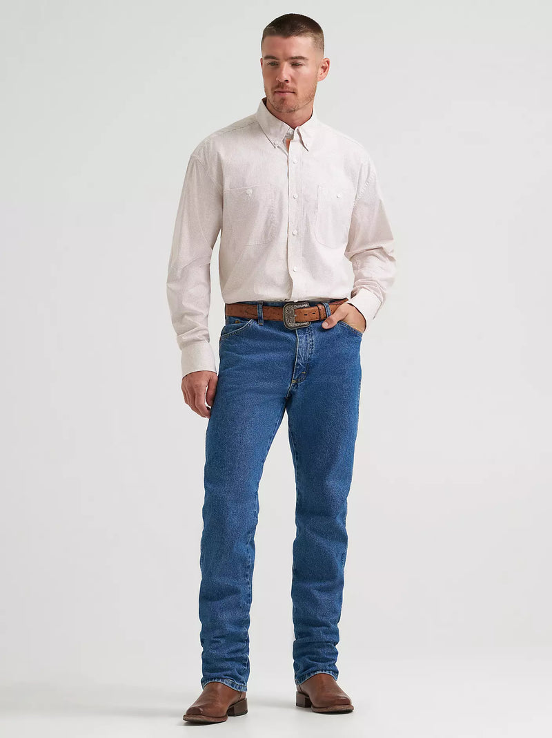 Load image into Gallery viewer, 112374612 - Wrangler® George Strait™ Long Sleeve Button Down Two Pocket Shirt
