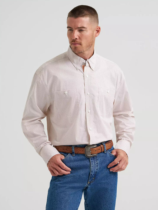 112374612 - Wrangler® George Strait™ Long Sleeve Button Down Two Pocket Shirt