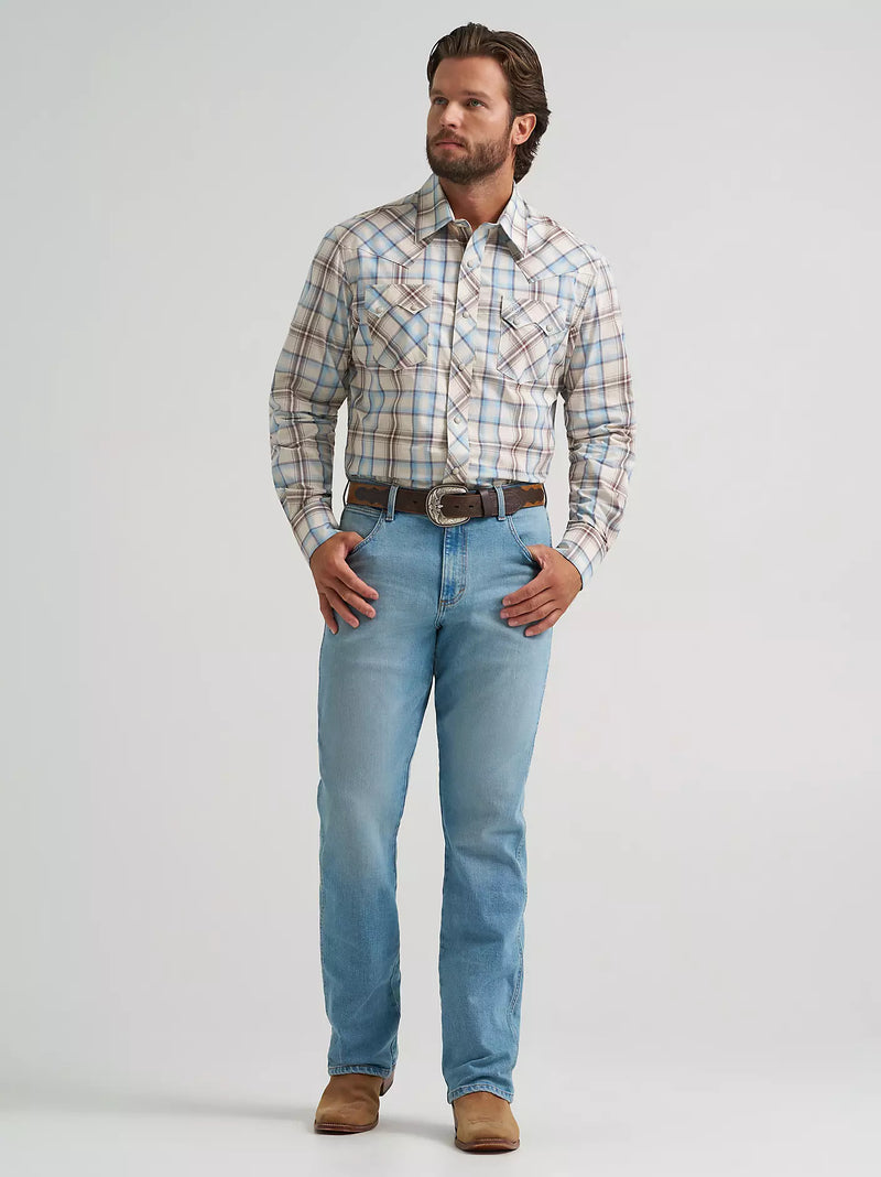 Load image into Gallery viewer, 112374742 - Wrangler Men's Retro® Long Sleeve Sawtooth Snap Pocket Western Shirt
