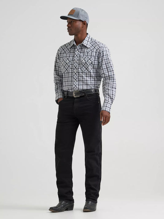 112374743 - Wrangler Men's Retro® Long Sleeve Sawtooth Snap Pocket Western Shirt