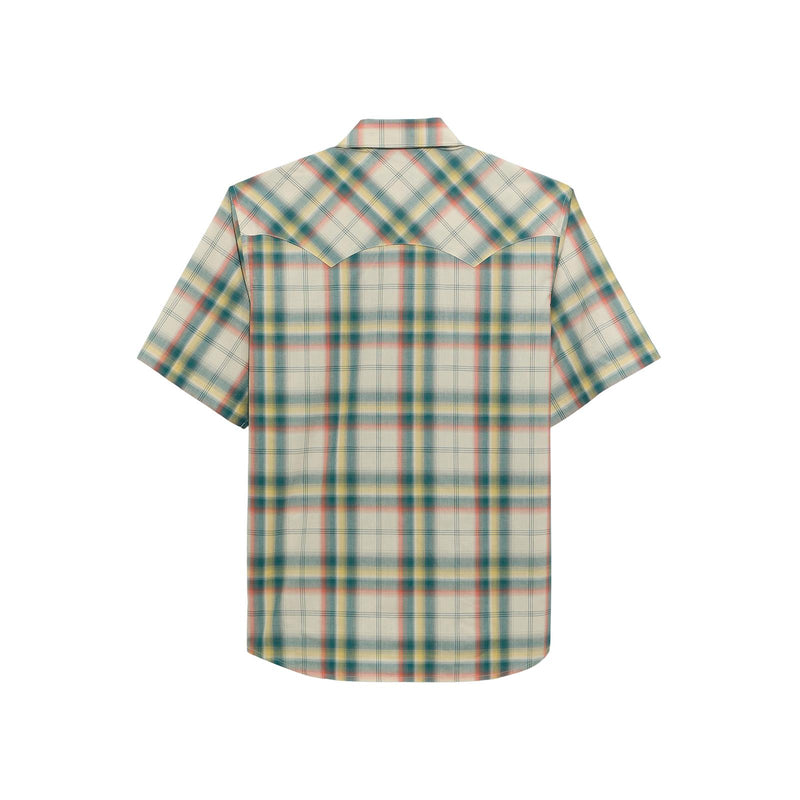 Load image into Gallery viewer, 112374757 - Wrangler Retro® Short Sleeve Shirt - Modern Fit - Ecru/Green
