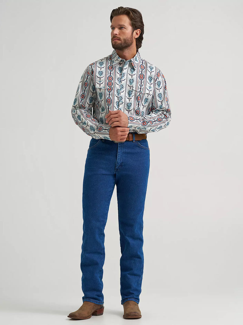Load image into Gallery viewer, 112374908 - Wrangler Men's Checotah® Long Sleeve Western Snap Printed Shirt
