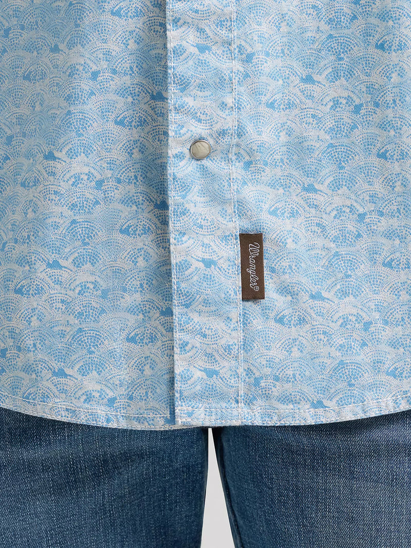 Load image into Gallery viewer, 112374976 - Wrangler Men's Retro® Premium Long Sleeve Western Snap Printed Shirt
