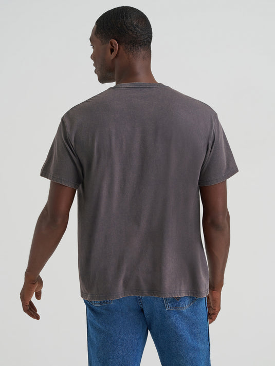 112375795 - Wrangler Graphic Short Sleeve T-Shirt - Vintage Fit - Charcoa