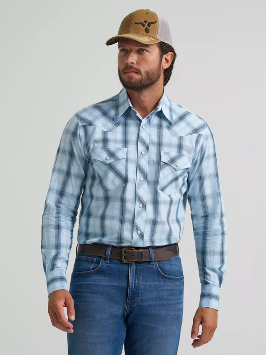 112378719 - Wrangler 20X® Competition Advanced Comfort Long Sleeve Western Snap Shirt