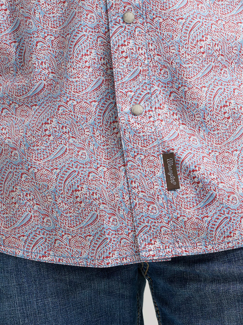 Load image into Gallery viewer, 112378796 - Wrangler Men's Retro® Premium Long Sleeve Western Snap Printed Shirt
