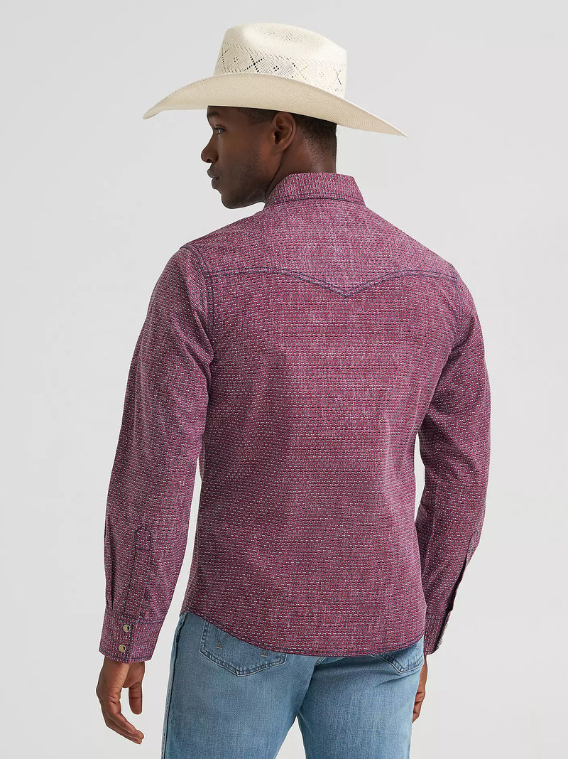Load image into Gallery viewer, 112378797 - Wrangler Men's Retro® Premium Long Sleeve Western Snap Printed Shirt
