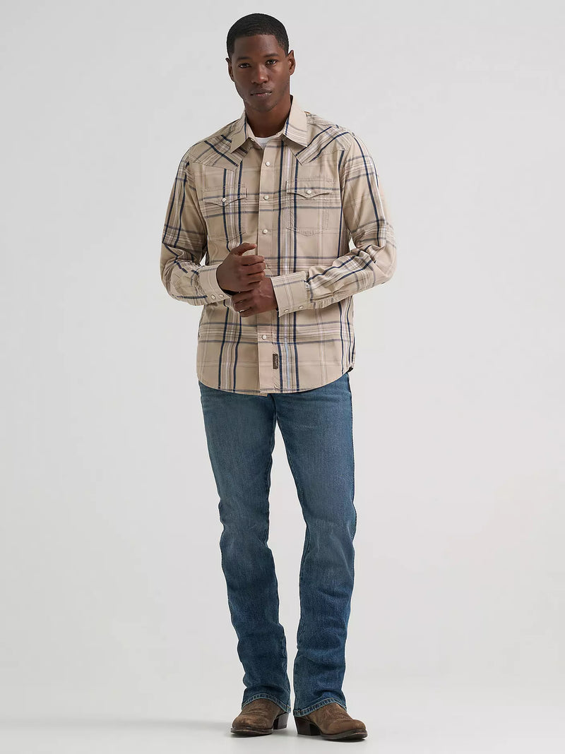 Load image into Gallery viewer, 112378798 - Wrangler Men's Retro® Premium Long Sleeve Western Snap Printed Shirt

