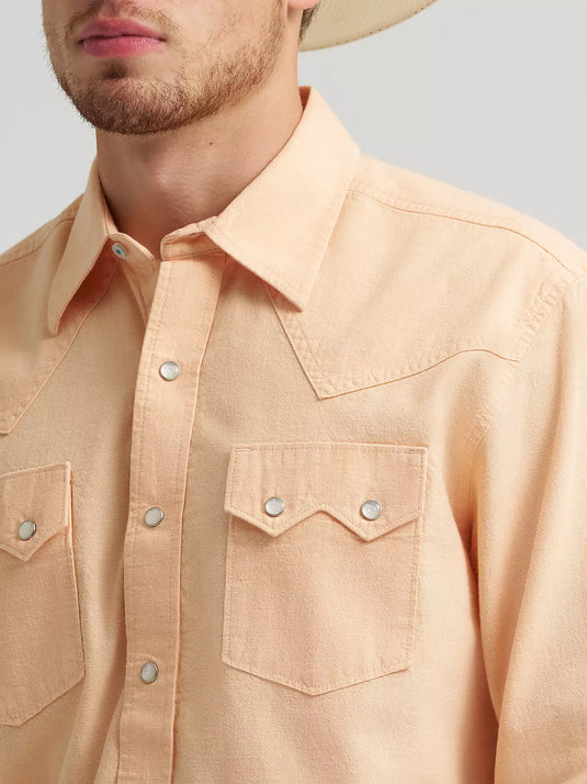 112378967 - Wrangler Men's Cody Johnson Two Pocket Western Snap Shirt